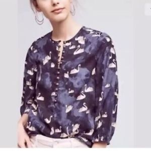 Maeve Bell Sleeve Swan Top